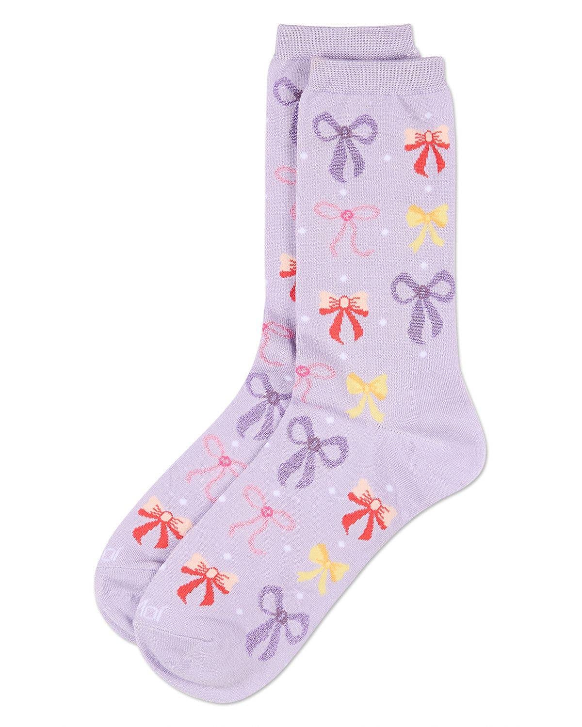 Women's Bows Rayon from Bamboo Crew Socks