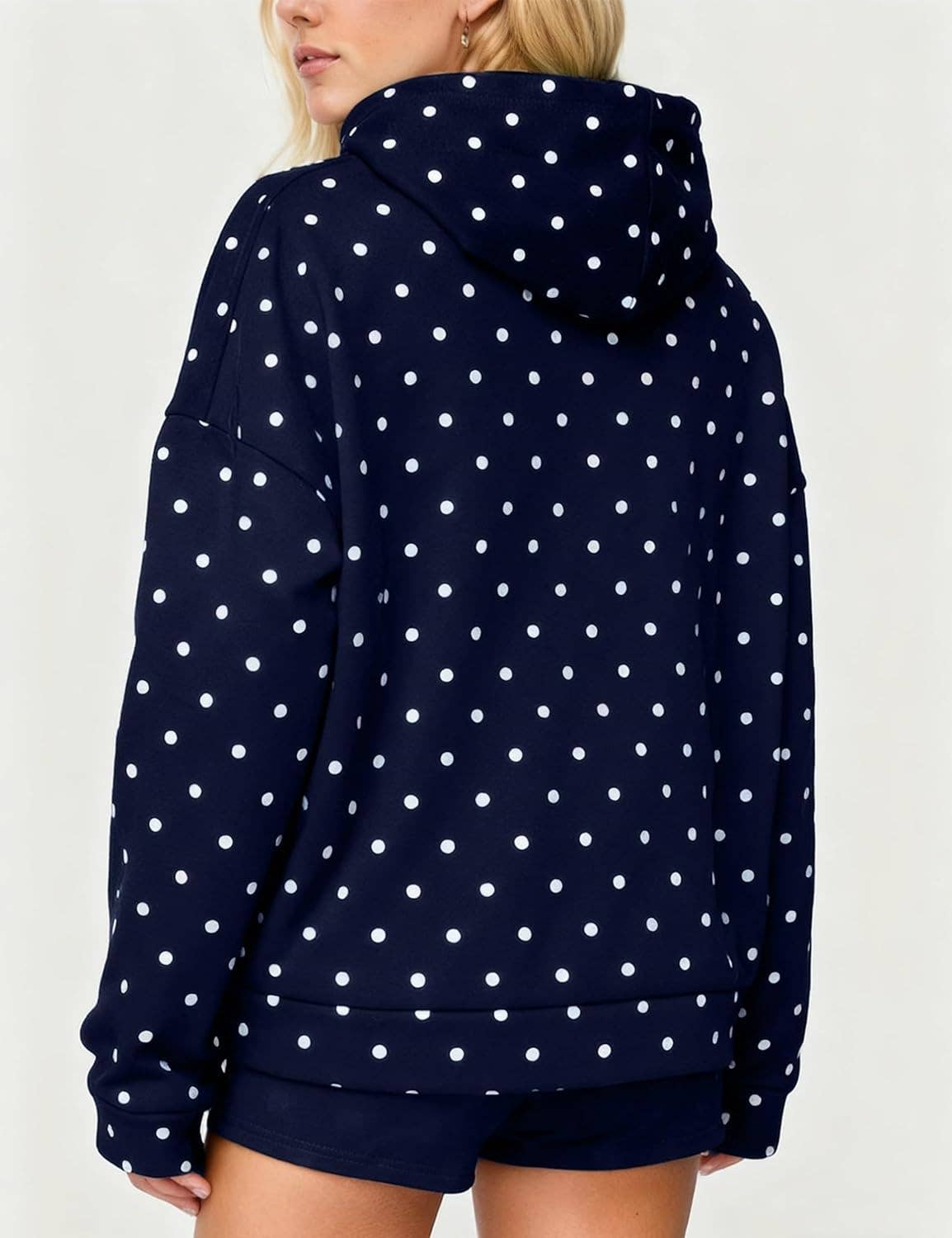Oversized Polkadot Hoodie