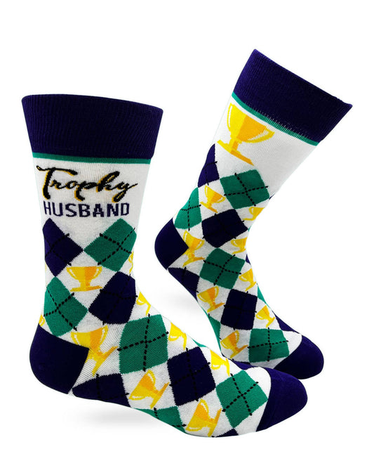 Socks 13. Trophy Husband Men's Novelty Crew Socks