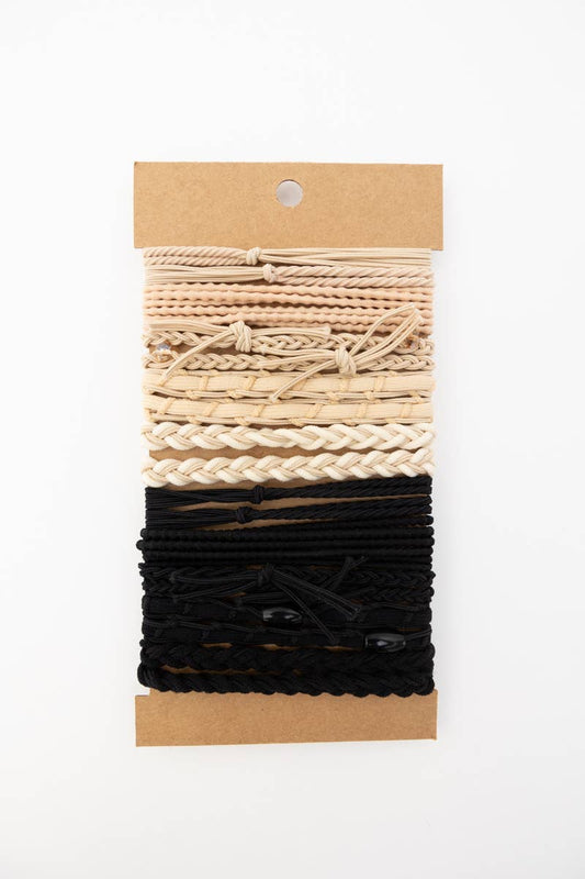 Bows & Knots Stackable Hair Tie Bracelet Set 🎀