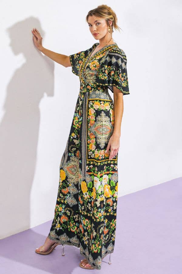 Flying Tomato printed woven jumpsuit