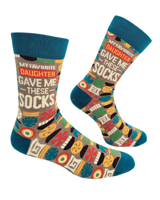 My Favorite Daughter Gave Me These Socks Men's Novelty Socks