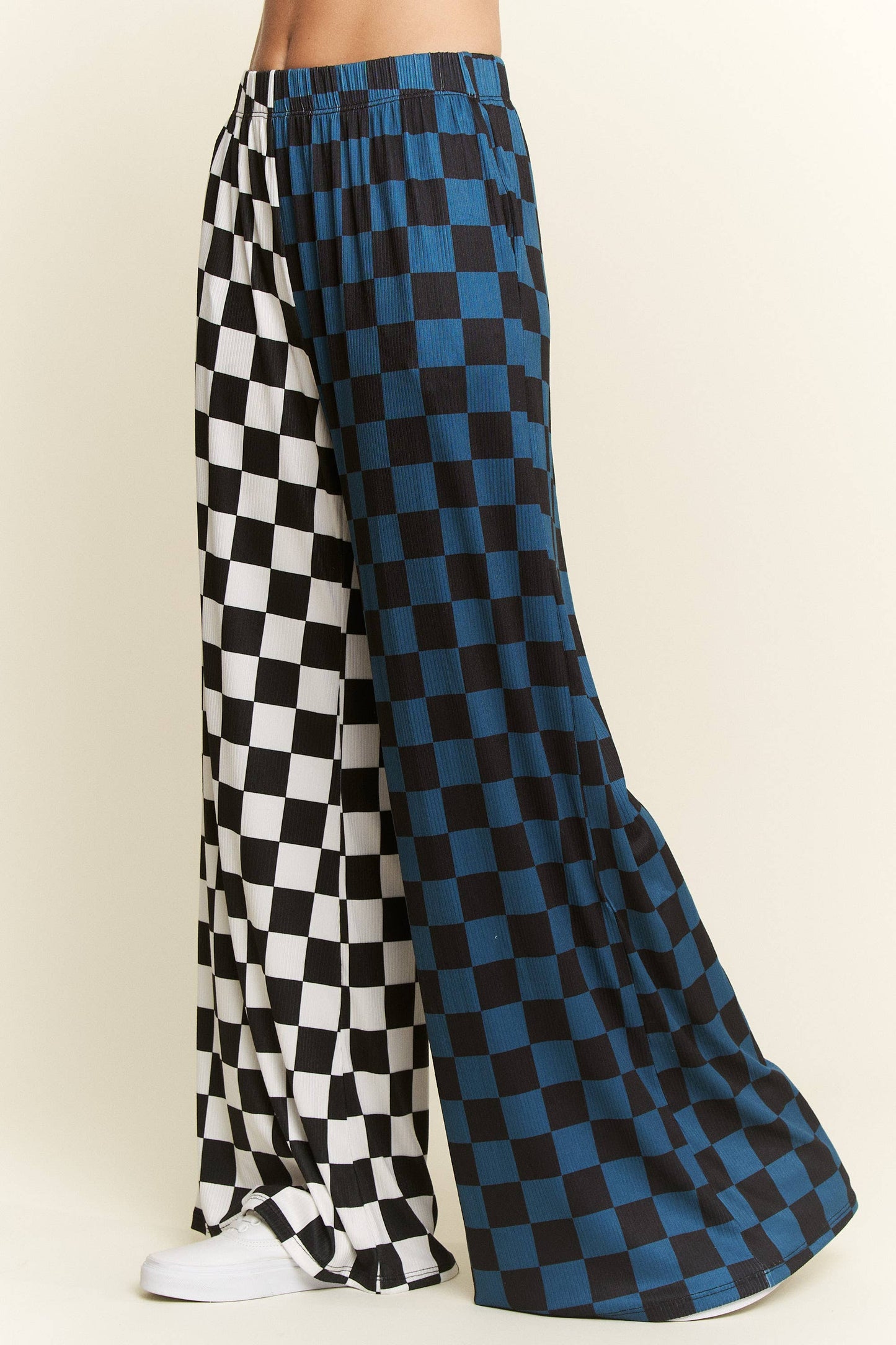 SPLIT DECISION CHECKERED PANTS: Brown/Black / XL