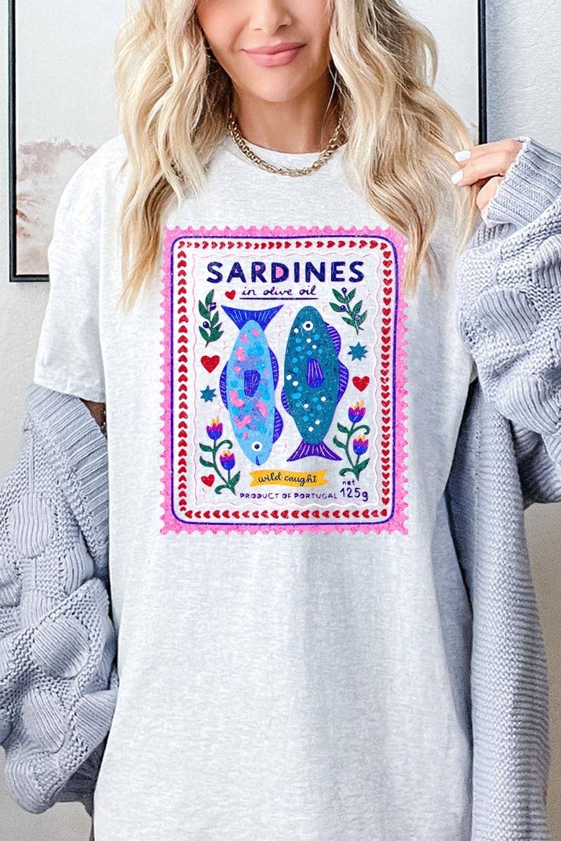 Sardines Graphic Heavy Cotton Tee