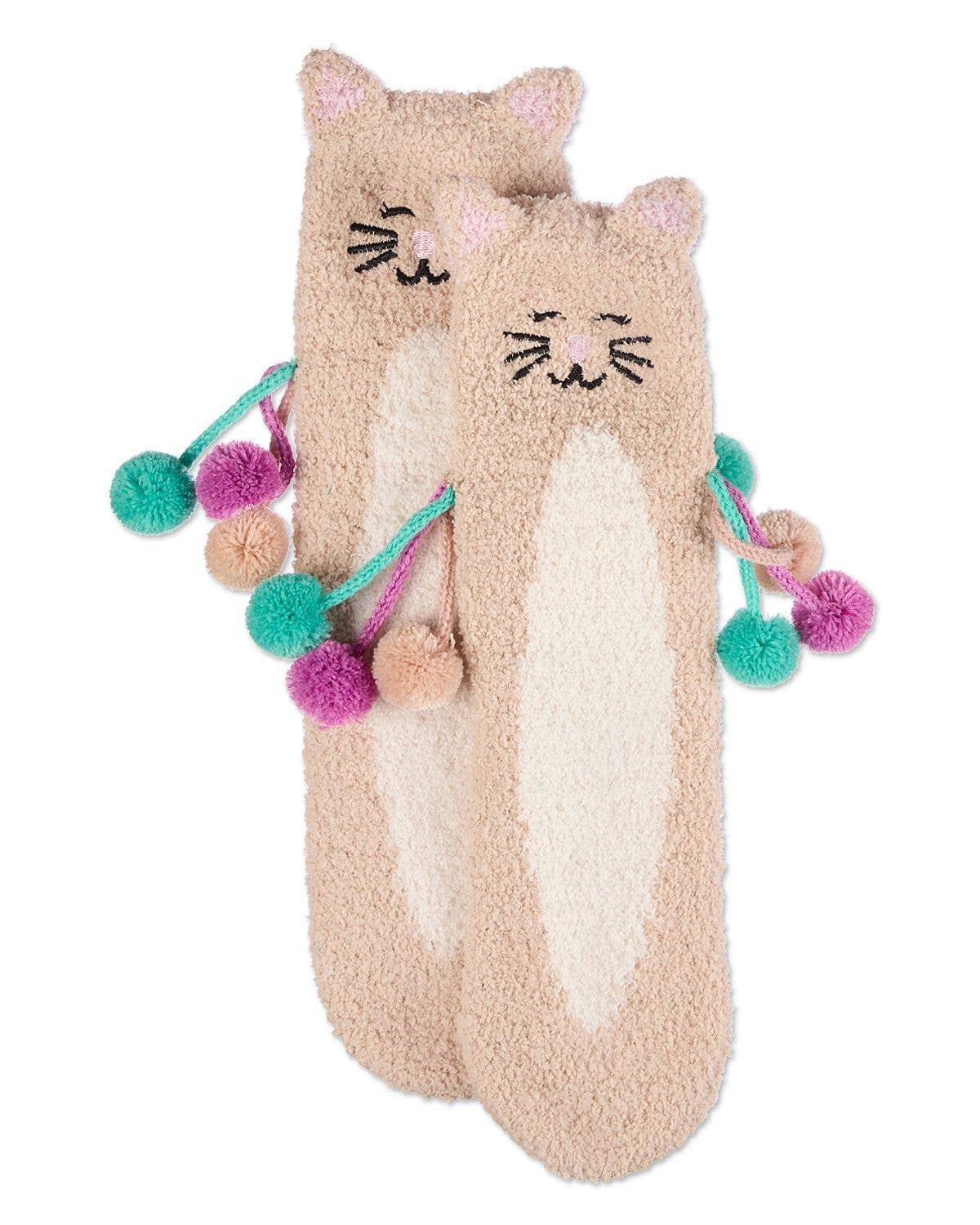 Cat Embellished Plush Crew