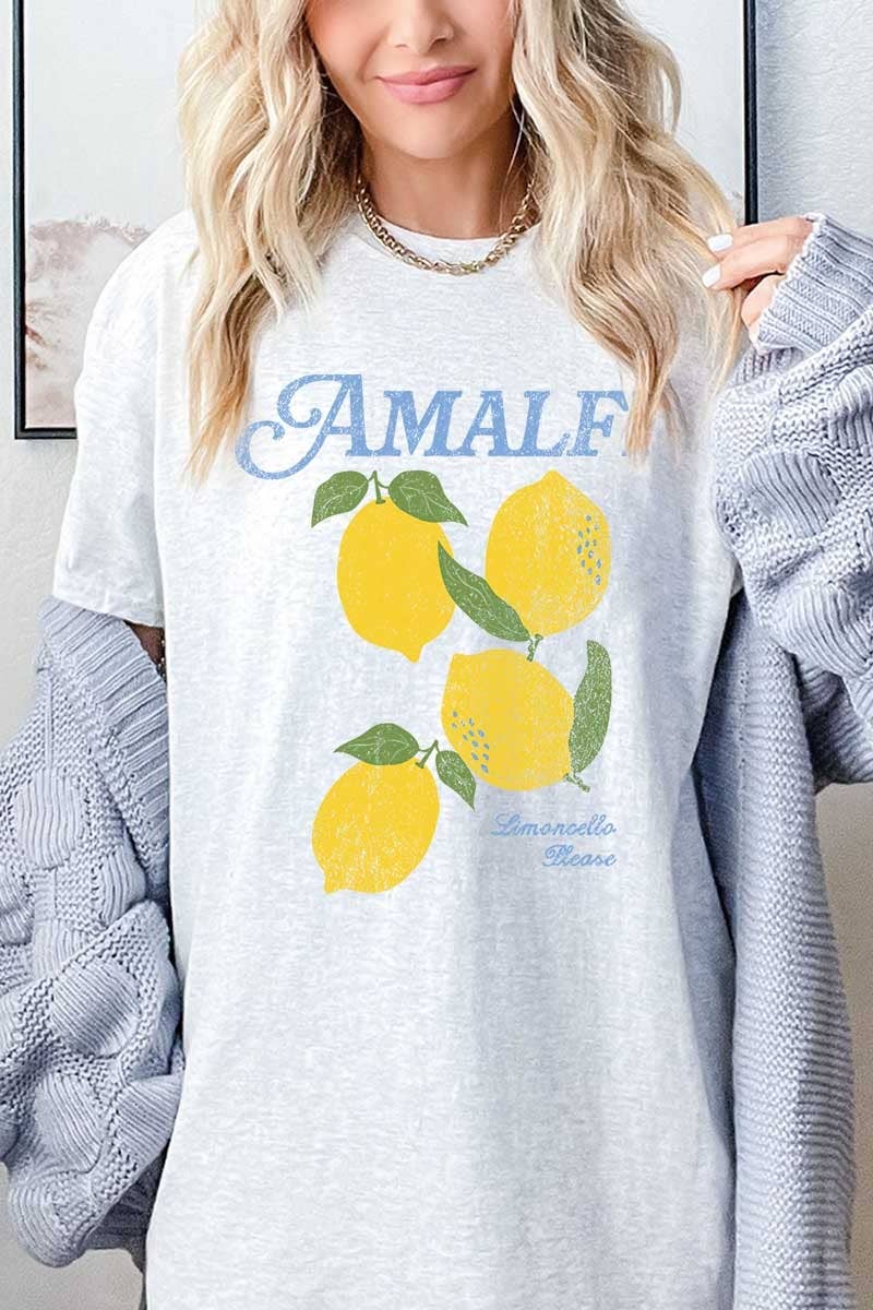 Amalfi Lemon Graphic Heavy Cotton Tee