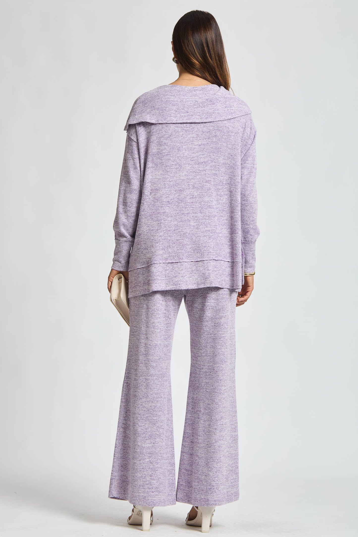 Travel Ready Cashmere Set: Pearl Grey / L
