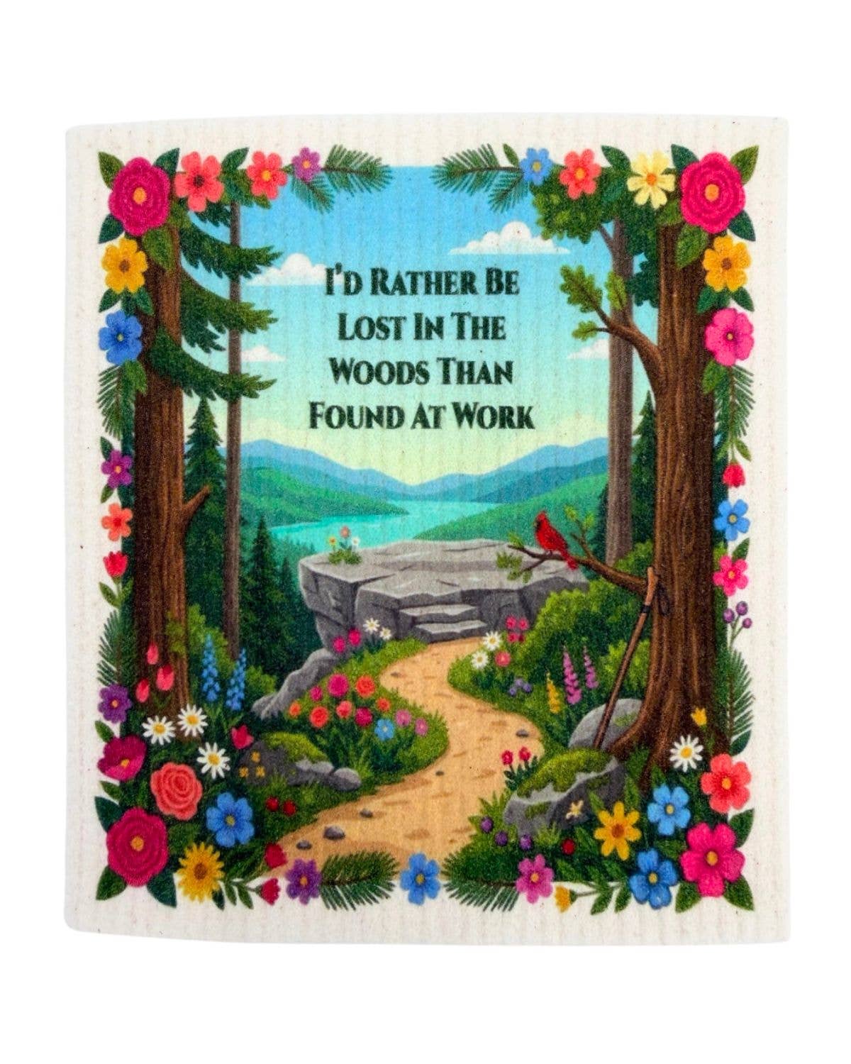 Great Outdoors Theme - Set of 3 - Swedish Dishcloths