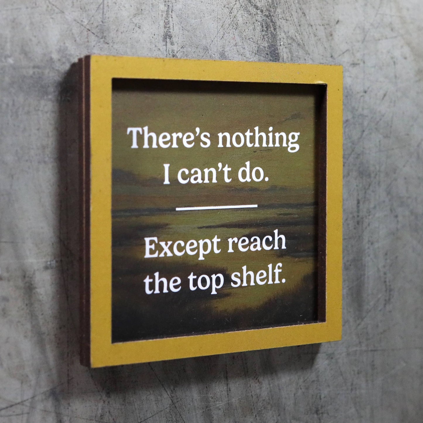 Reach the Top Shelf - Funny Wooden Magnet