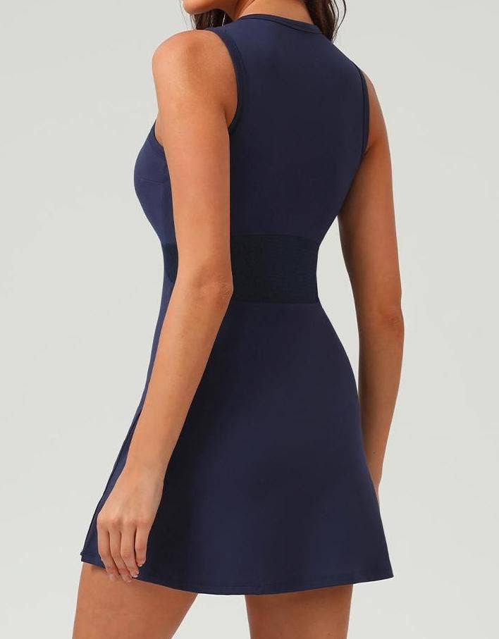 Sleeveless Sun Protection Tennis Dress Set