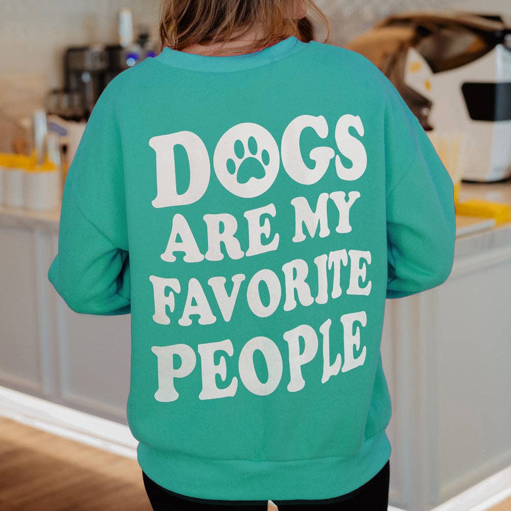 Dogs Are My Favorite People Graphic Sweatshirt