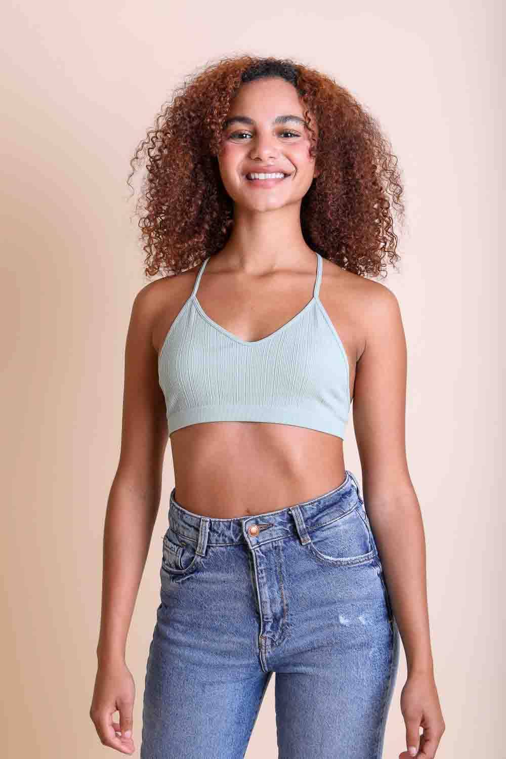 Leto Original - Tattoo Mesh Racerback Bralette