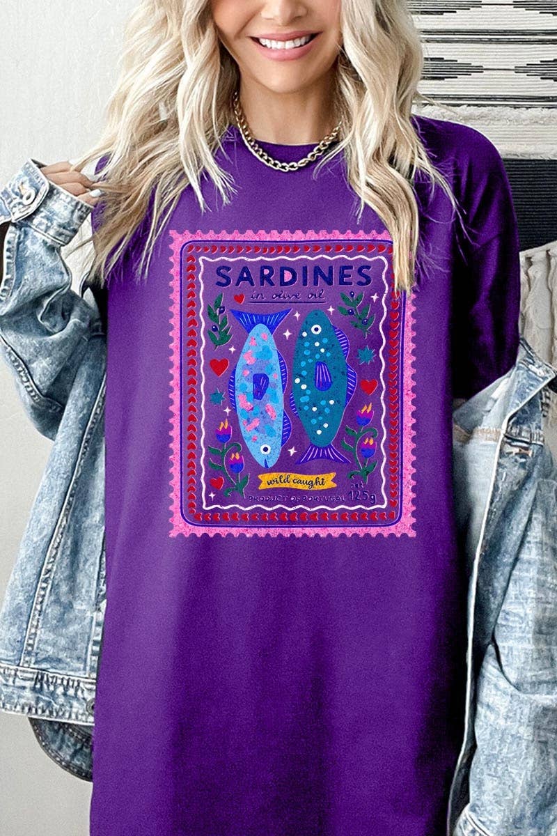 Sardines Graphic Heavy Cotton Tee