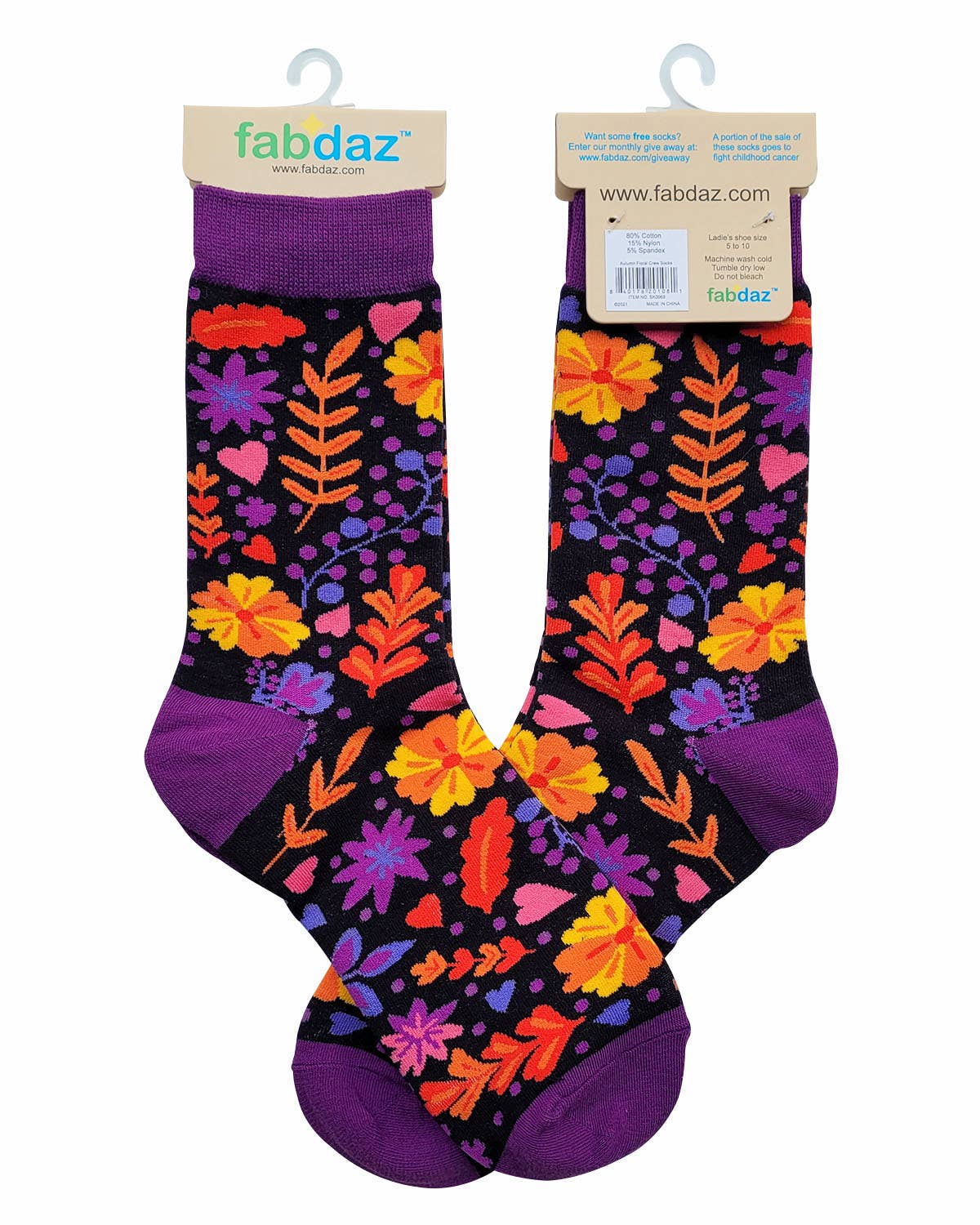 Autumn Floral Women's Crew Socks