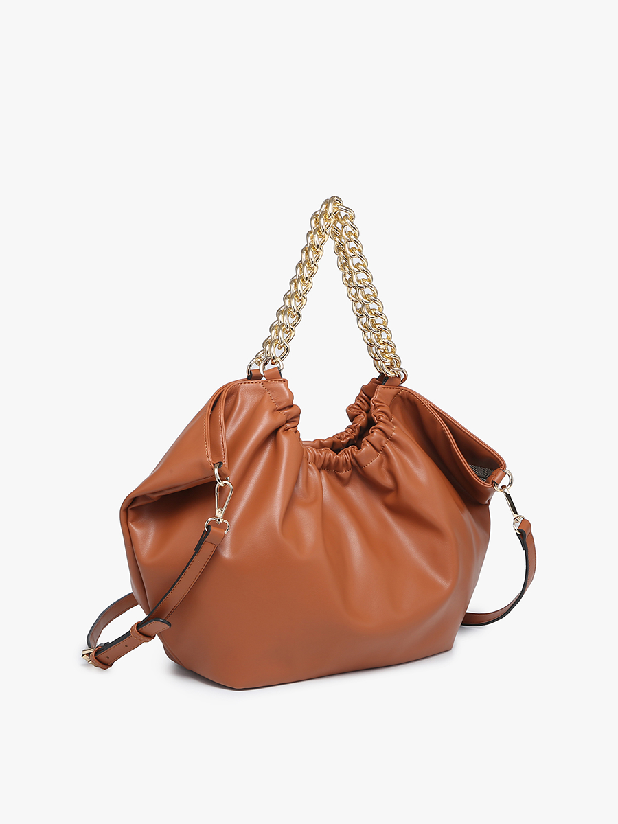 Stassi Slouchy Satchel Bag – Chain Strap