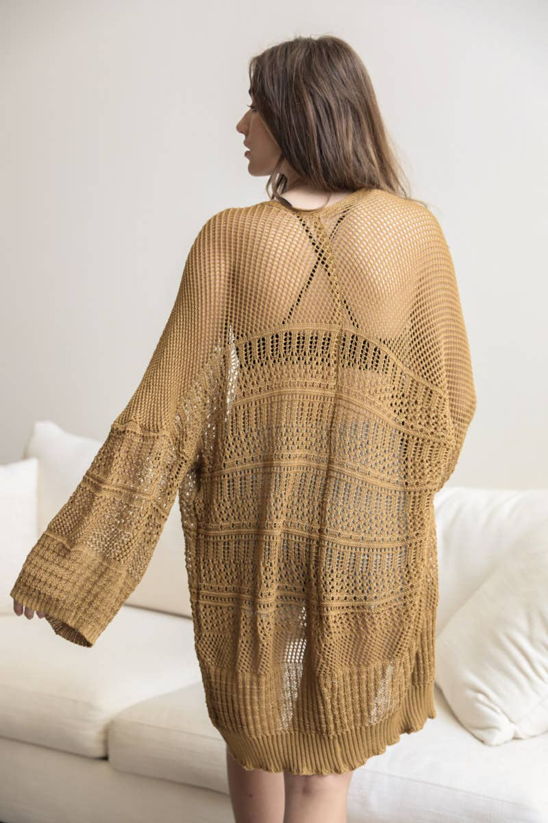 Soft Textured All-Season Cardigan | Elegant Knit Cover-Up