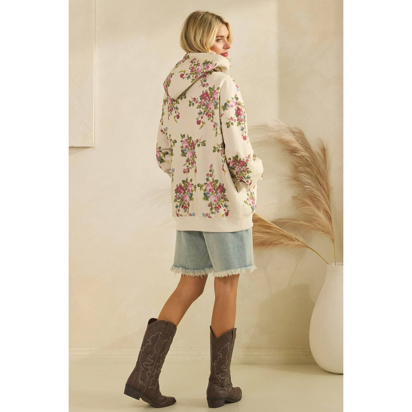 Printed Fleece Hoodie