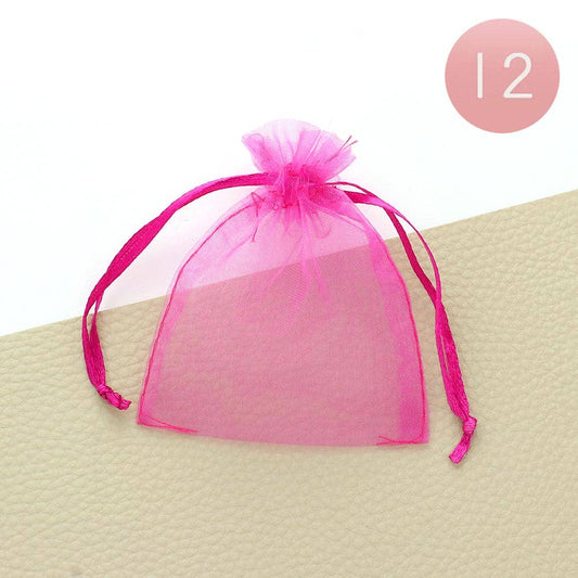 12PCS - 3 X 3.5 Ribboned Organza Gift Bags
: Fu
