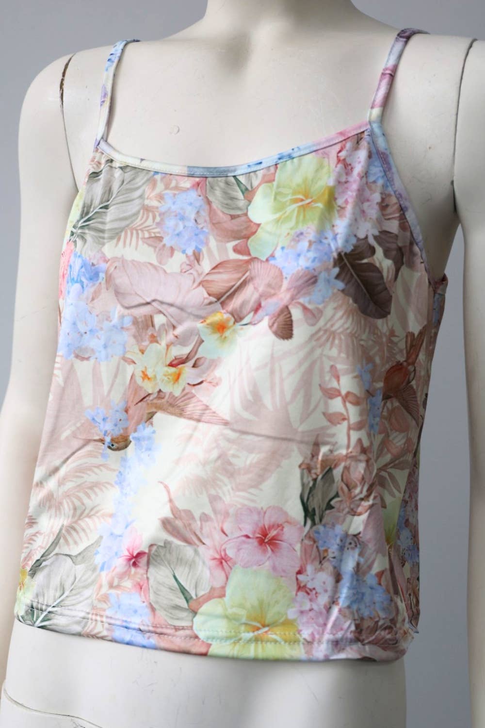 Tropical Floral Blouse and Shorts Set
