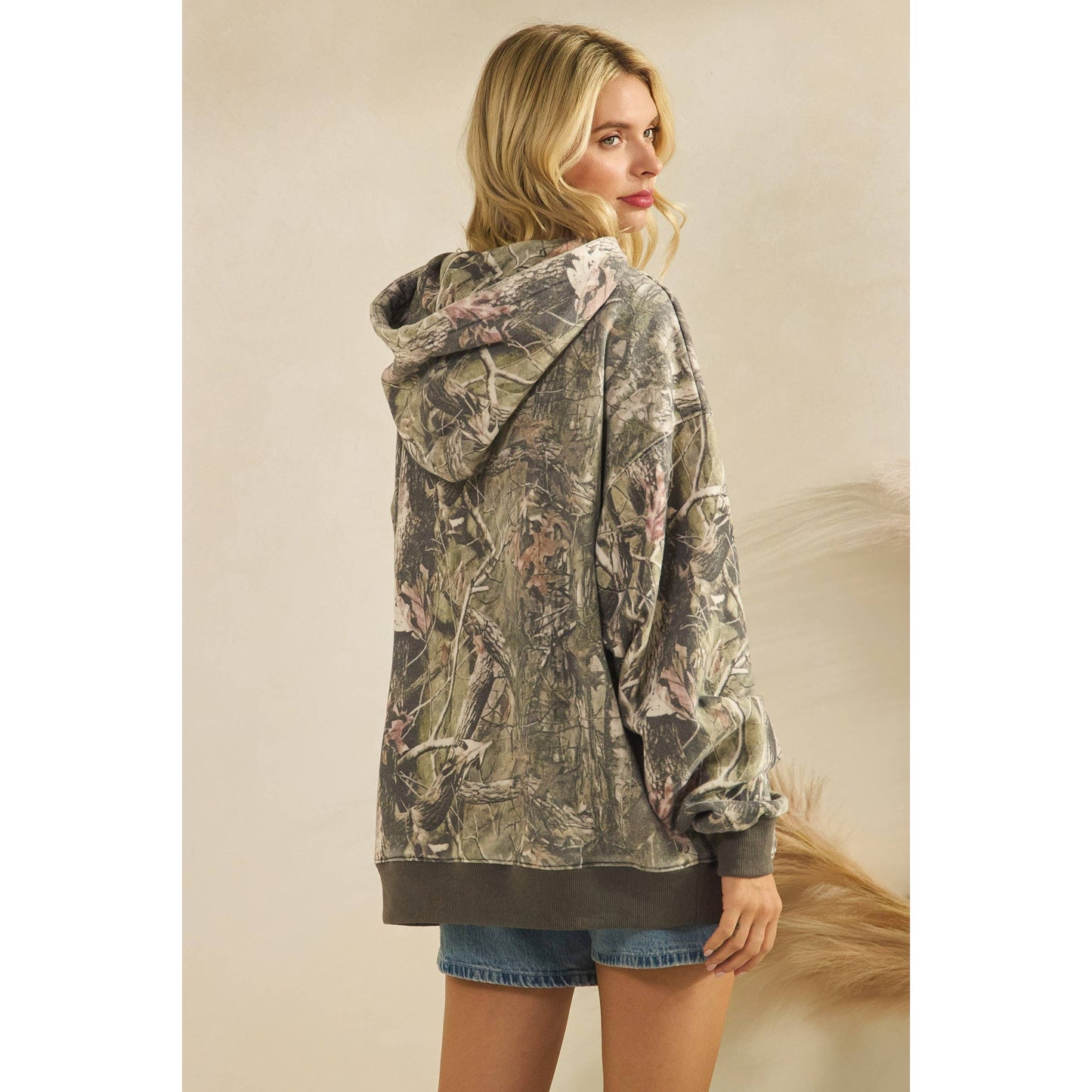 Printed Fleece Hoodie