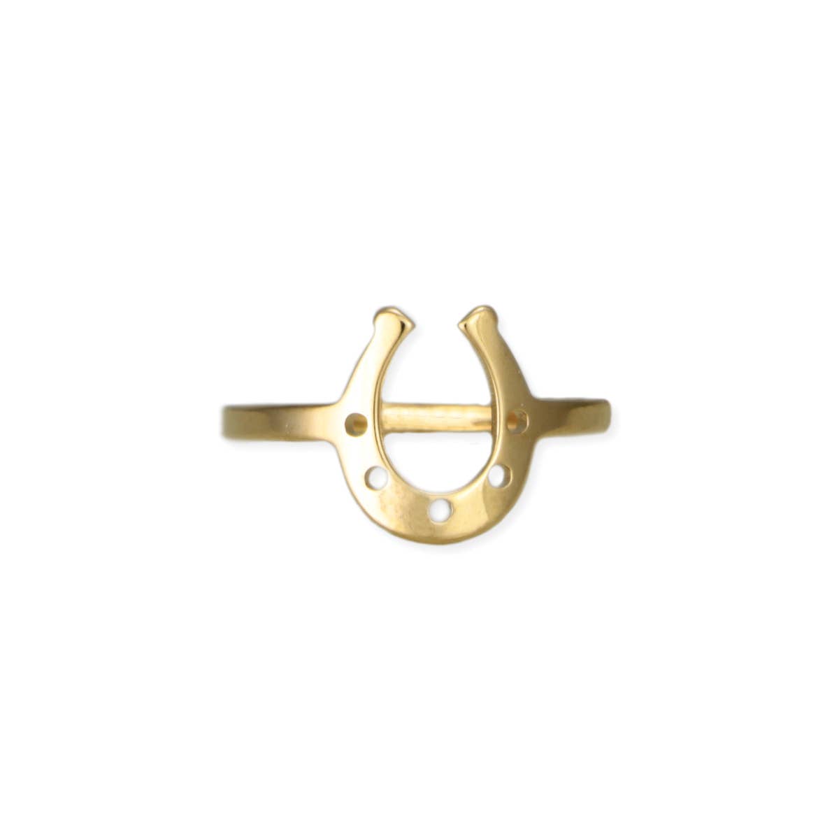 Cowgirl Classic Gold Horseshoe Ring