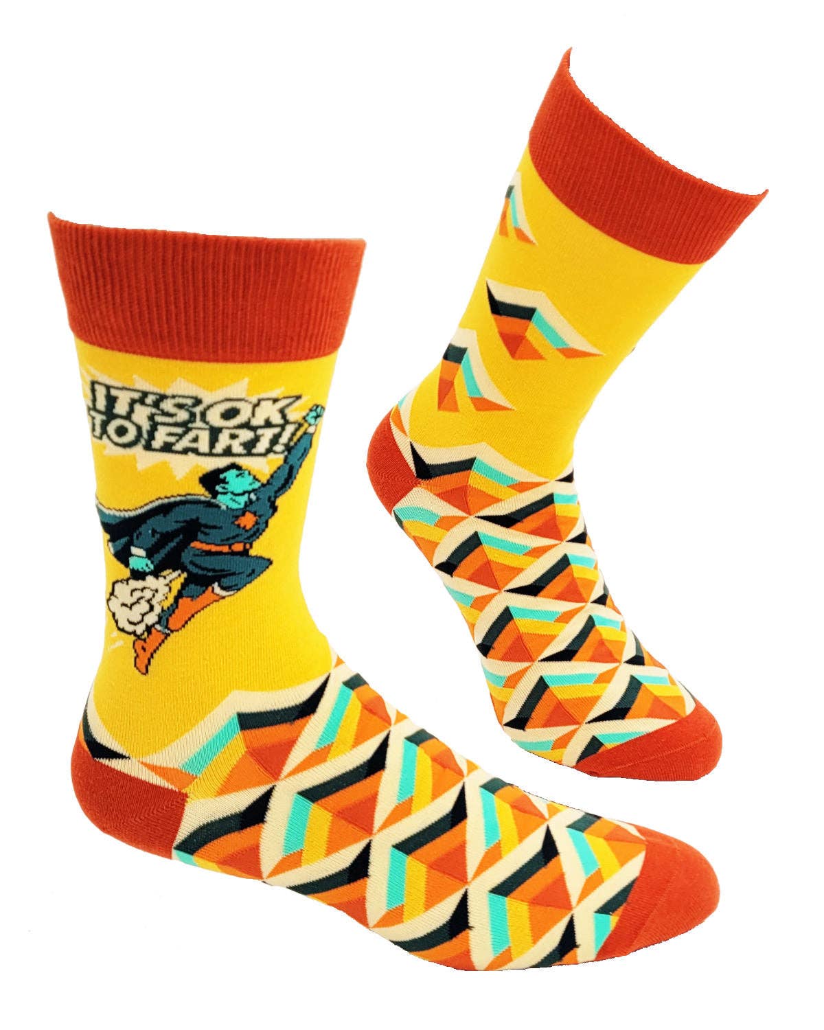 Socks 14. It's OK to Fart Men's Novelty Crew Socks