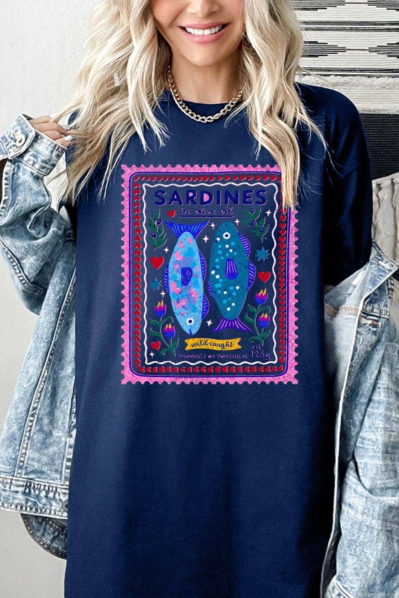 Sardines Graphic Heavy Cotton Tee