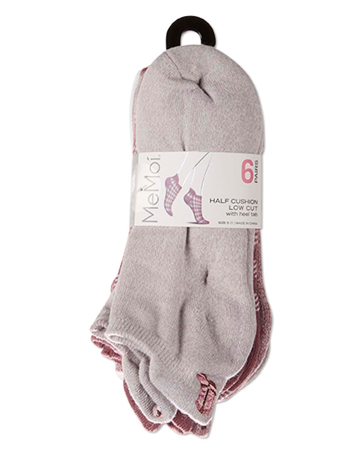 Embroidered Western 1/2 Cushioned Tab Socks 6 Pair Pack