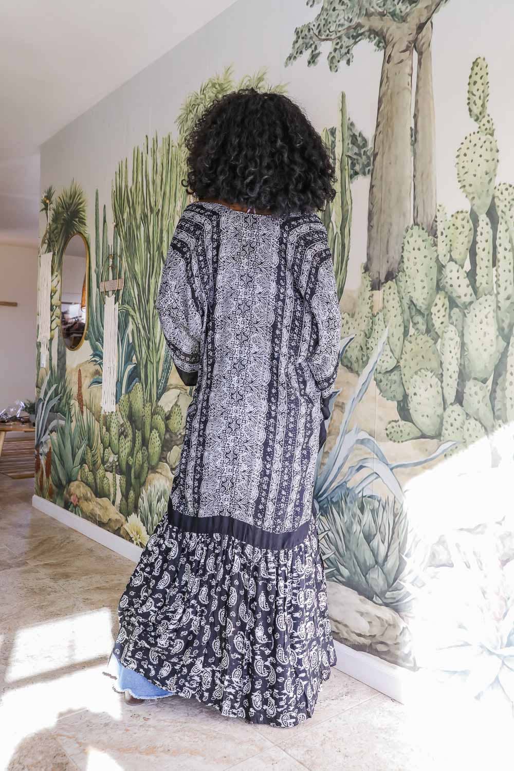 Paisley Perfection Free Flow Kimono 🦋 - Boho: Olive