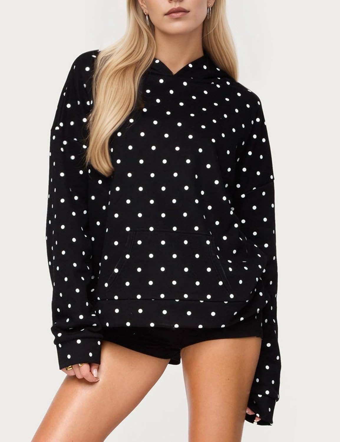 Oversized Polkadot Hoodie