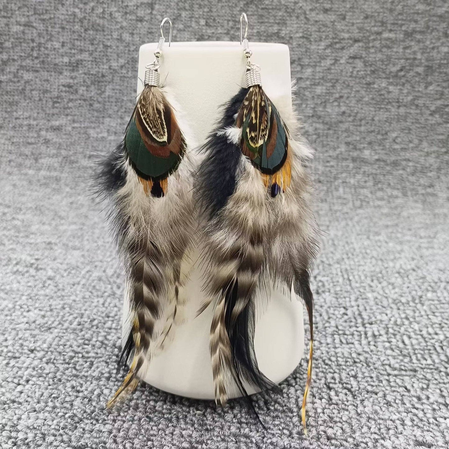 Feather Dangle Earrings MIO64022